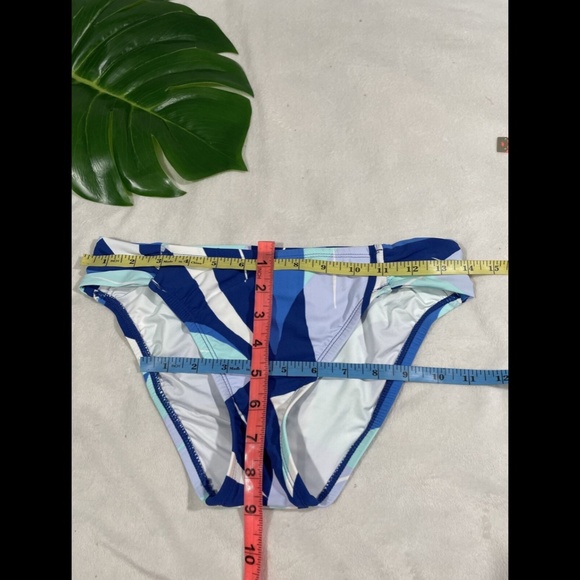 NEW $61 La Blanca‎ Palm Reader Shirred Hipster Bikini Bottoms [SZ 4 US ] - Picture 4 of 12